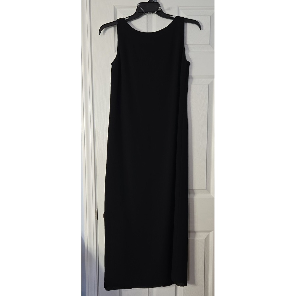 Cynthia Howie Maxi Dress‎ Size 6 Black Sleeveless with slit in back